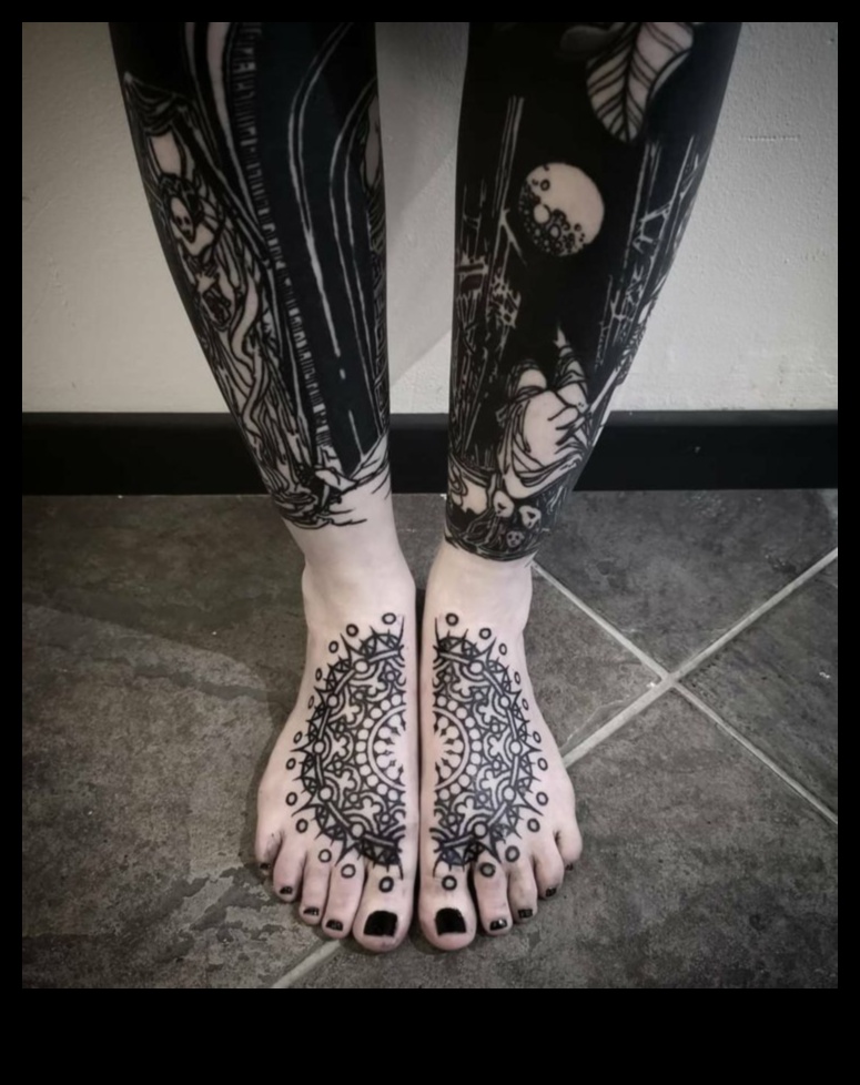 סיפורים על בהונותיך: אמנות הנרטיבים של קעקוע רגליים אקספרסיבי