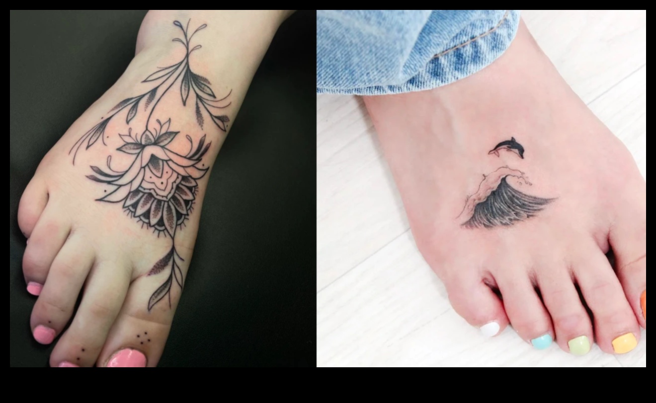 סיפורים על בהונותיך: אמנות הנרטיבים של קעקוע רגליים אקספרסיבי