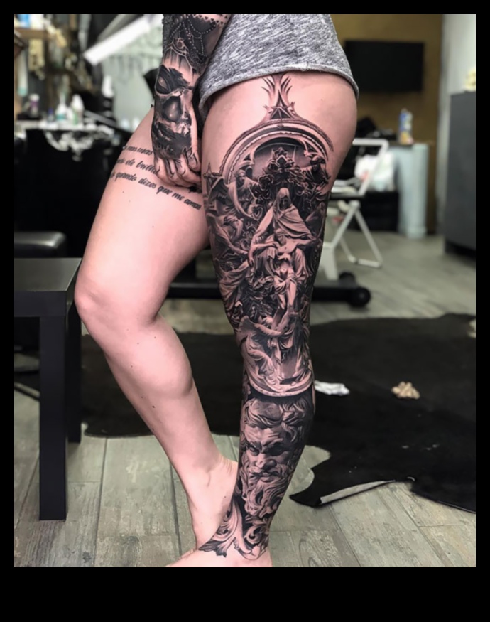 Epic Journeys סיור חזותי של Leg Tattoo Chronicles 2 מסעות אפיים: חקור את הפאר של כרוניקות קעקוע רגל