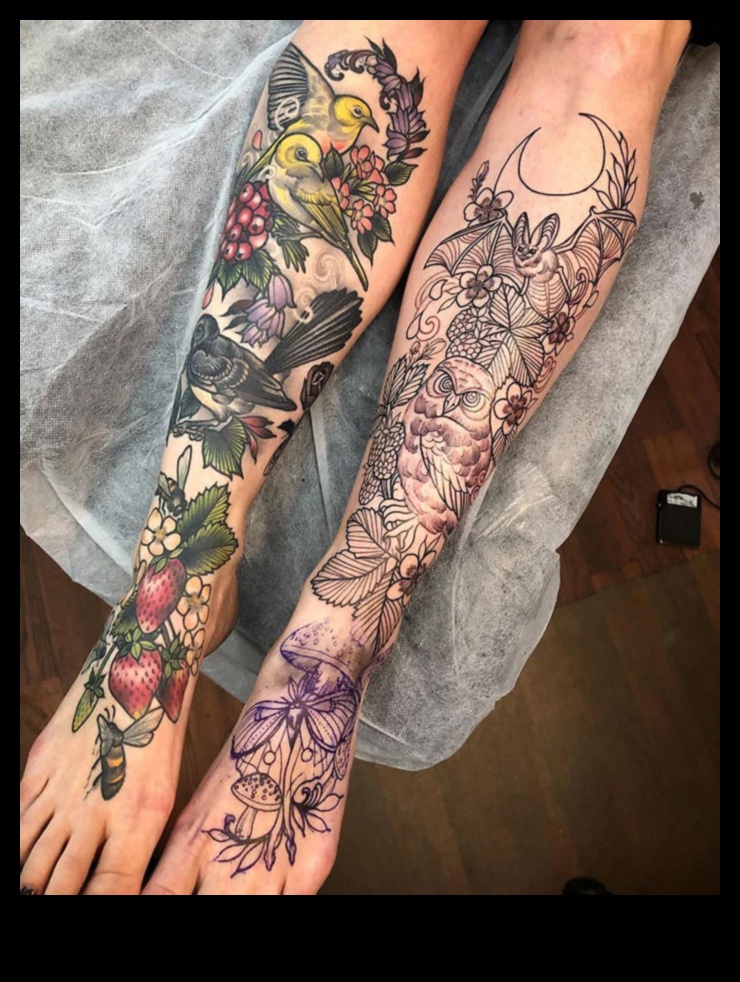 Epic Journeys סיור חזותי של Leg Tattoo Chronicles 4 מסעות אפיים: חקור את הפאר של כרוניקות קעקוע רגל