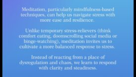 מרכז רוגע: מדיטציה מחבקת להפגת מתחים