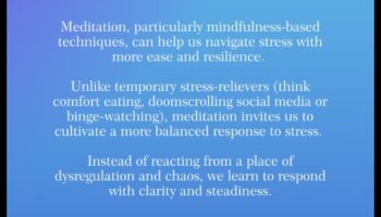 מרכז רוגע: מדיטציה מחבקת להפגת מתחים