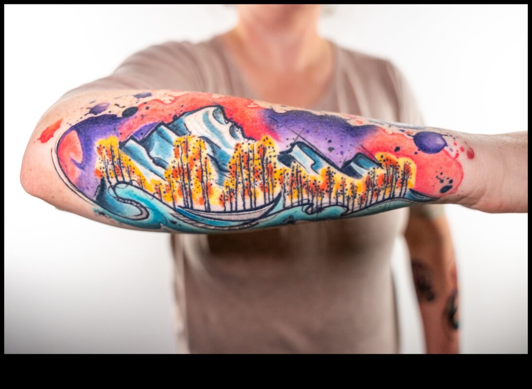 התזות אמנותיות: גלה את היופי של קעקועים בצבעי מים