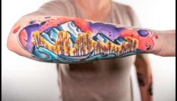 התזות אמנותיות: גלה את היופי של קעקועים בצבעי מים